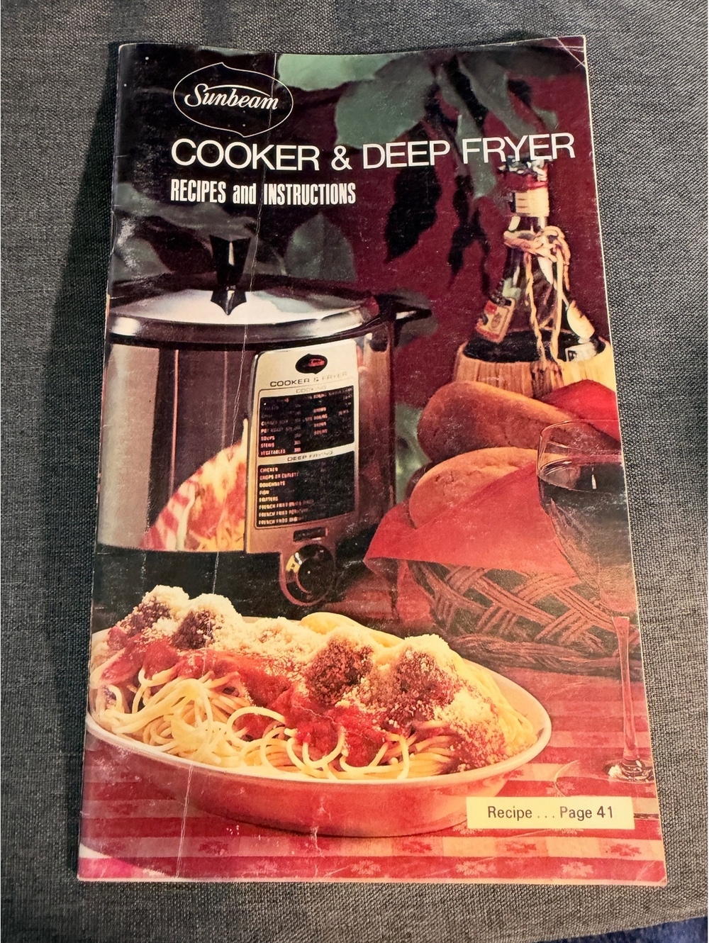 Sunbeam Cooker & Deep Fryer Recipe and Instruction Booklet
